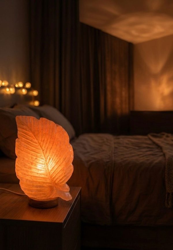 Leaf Shape Himalayan Salt Lamp