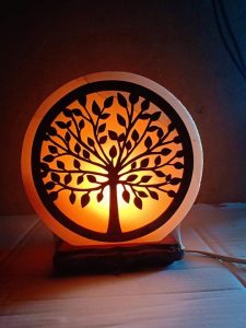 3D Printed Tree Plate Salt Lamp